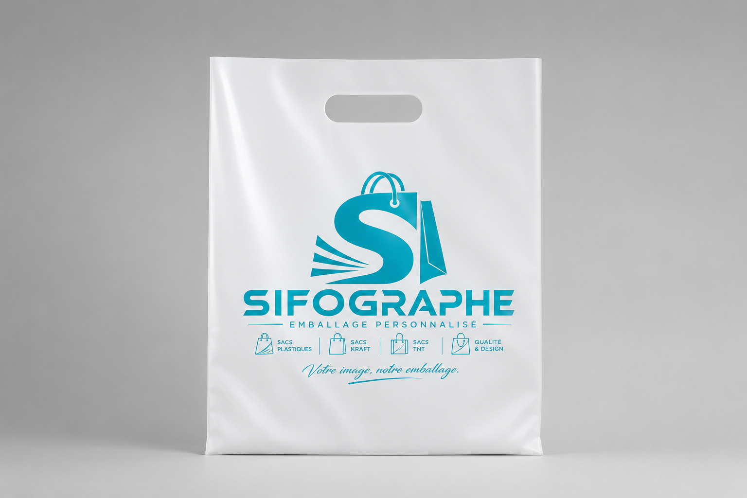 Sac plastique blanc